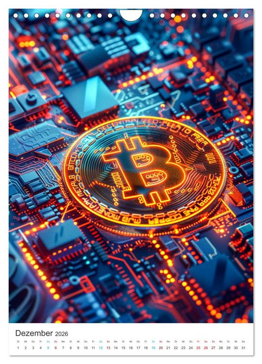 Produktbild: Bitcoin Welten (Wandkalender 2026 DIN A4 hoch), CALVENDO Monatskalender