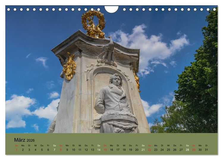 Produktbild: Gro&szlig;er Tiergarten Berlin - Von Dichtern und Komponisten (Wandkalender 2026 DIN A4 quer), CALVENDO Monatskalender