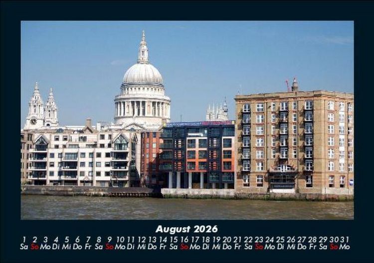 Produktbild: London 2026 Fotokalender DIN A5