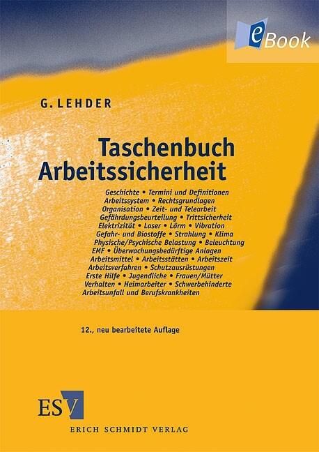 Taschenbuch Arbeitssicherheit