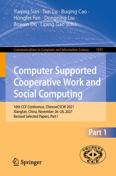 Produktbild: Computer Supported Cooperative Work and Social Computing