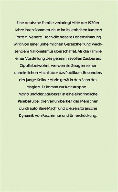 Produktbild: Mario und der Zauberer