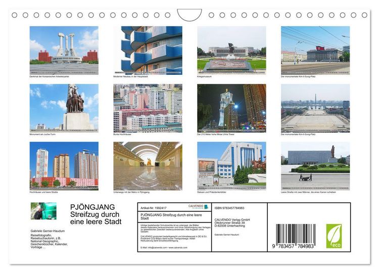 Produktbild: PJ&Ouml;NGJANG Streifzug durch eine leere Stadt (Wandkalender 2026 DIN A4 quer), CALVENDO Monatskalender
