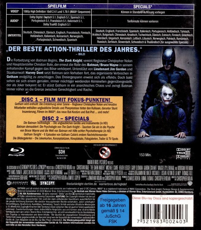 Produktbild: The Dark Knight [2 BRs]