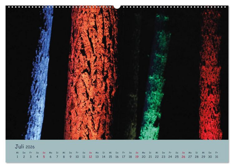 Produktbild: Leuchtfarben (Wandkalender 2026 DIN A2 quer), CALVENDO Monatskalender