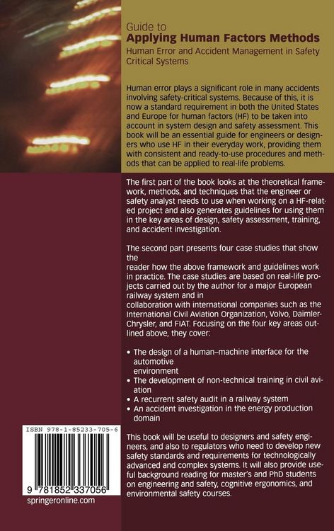 Produktbild: Guide to Applying Human Factors Methods
