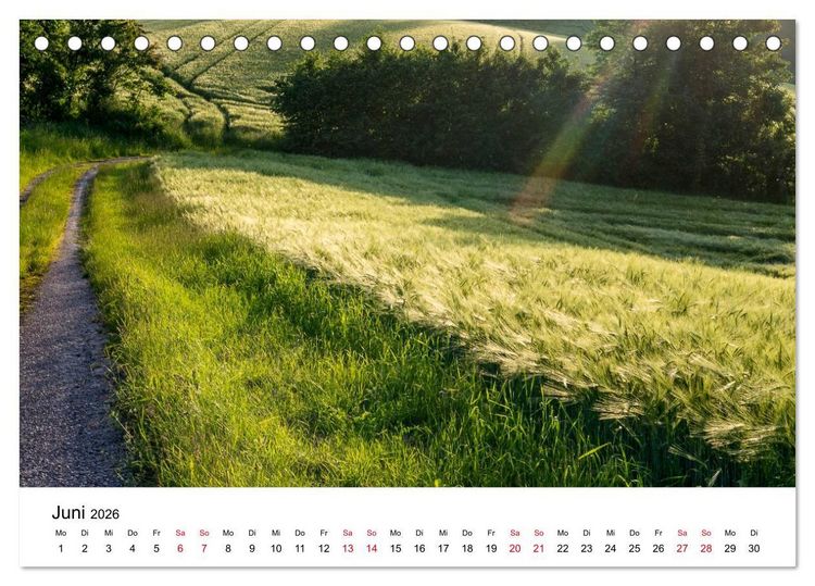 Produktbild: Wege in der Natur - Kraichgau und Enzkreis (Tischkalender 2026 DIN A5 quer), CALVENDO Monatskalender