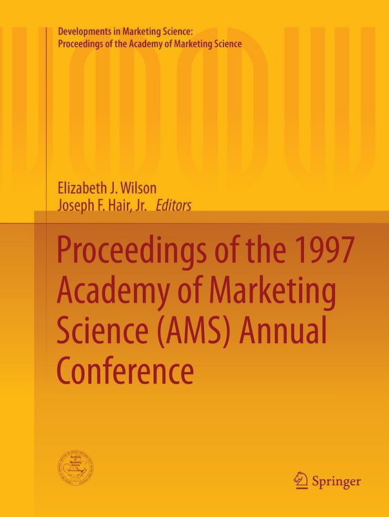 Produktbild: Proceedings of the 1997 Academy of Marketing Science (AMS) Annual Conference