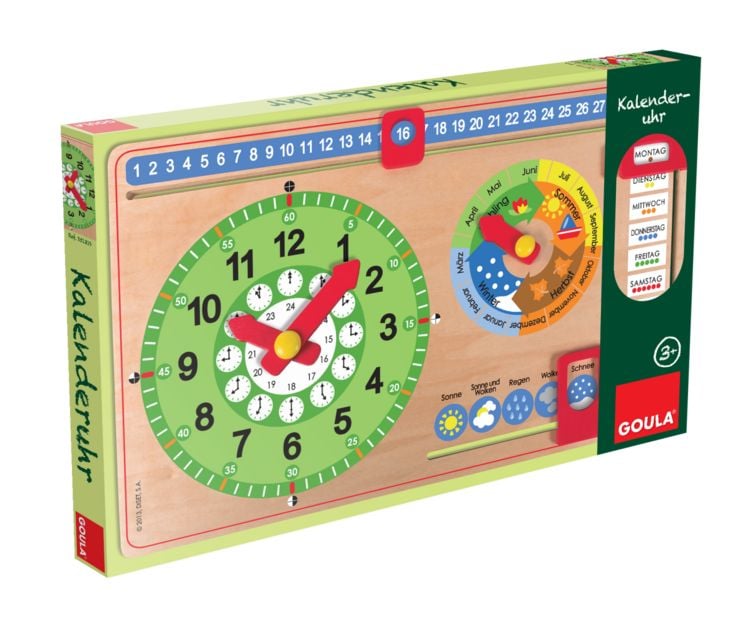 Produktbild: Kalenderuhr Kleinformat
