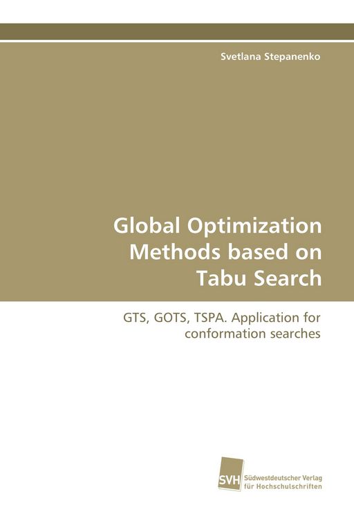 Produktbild: Global Optimization Methods based on Tabu Search