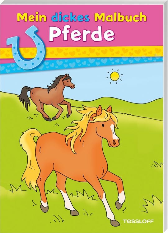 Produktbild: Mein dickes Malbuch. Pferde