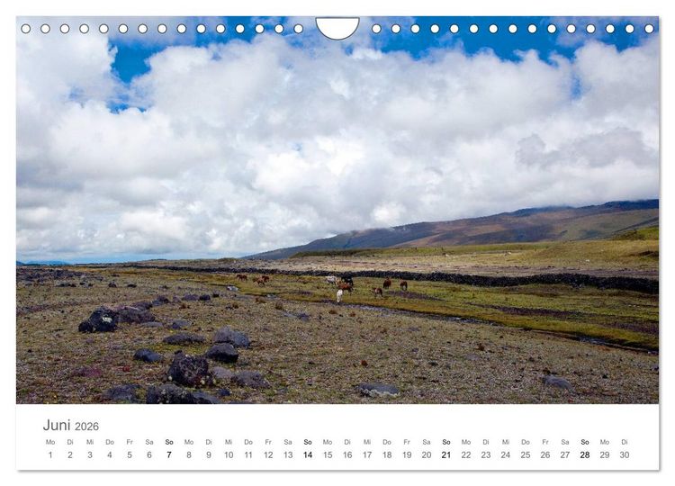 Produktbild: Ecuador - Regenwald und Vulkane (Wandkalender 2026 DIN A4 quer), CALVENDO Monatskalender