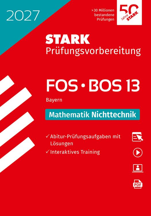Produktbild: STARK Mathematik NT 13. Klasse - Abitur FOS/BOS 2027 Bayern - Pr&uuml;fungsvorbereitung
