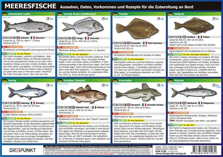 Produktbild: Info-Tafel-Set Meeresfische