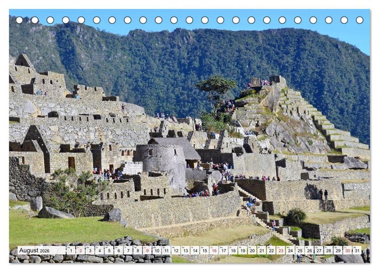 Produktbild: Inkabauten in PERU, Bauwerke eines gro&szlig;en Reiches (Tischkalender 2026 DIN A5 quer), CALVENDO Monatskalender