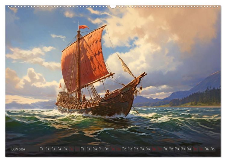 Produktbild: Das Leben damals im Norden (hochwertiger Premium Wandkalender 2026 DIN A2 quer), Kunstdruck in Hochglanz