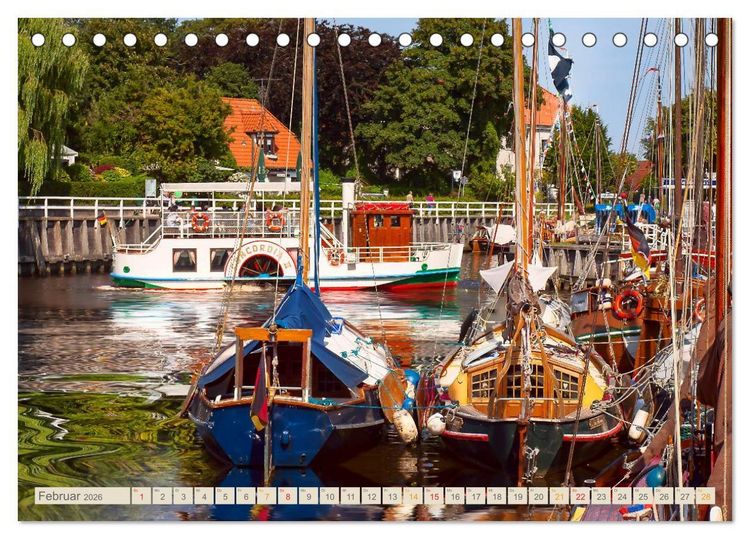Produktbild: Ostfriesland - der alte Hafen Carolinensiel (Tischkalender 2026 DIN A5 quer), CALVENDO Monatskalender