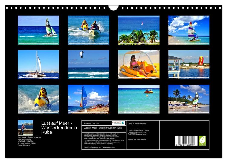 Produktbild: Lust auf Meer - Wasserfreuden in Kuba (Wandkalender 2026 DIN A3 quer), CALVENDO Monatskalender