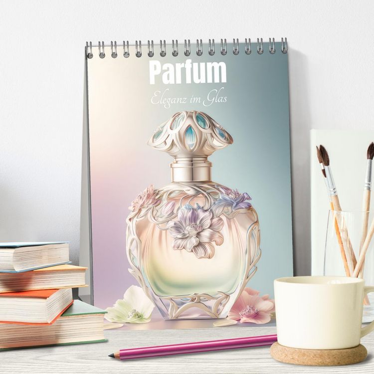 Produktbild: Parfum Eleganz im Glas (Tischkalender 2026 DIN A5 hoch), CALVENDO Monatskalender