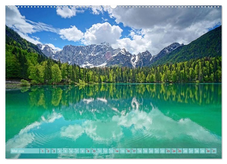Produktbild: Bergseen zum Tr&auml;umen (hochwertiger Premium Wandkalender 2026 DIN A2 quer), Kunstdruck in Hochglanz