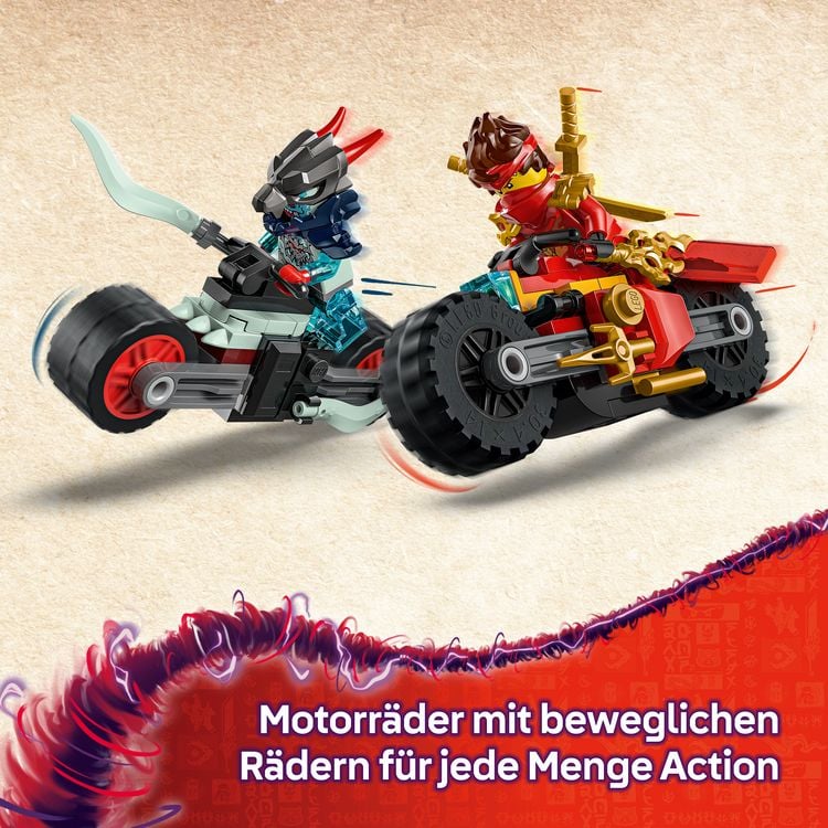 Produktbild: LEGO NINJAGO Kais Motorradrennen - Set mit Ninja-Bikes - 71838