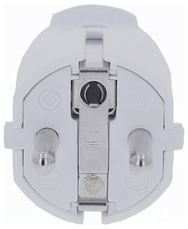 Produktbild: AS Schwabe 62221 Schutzkontaktstecker PVC 230V Wei&szlig; IP20