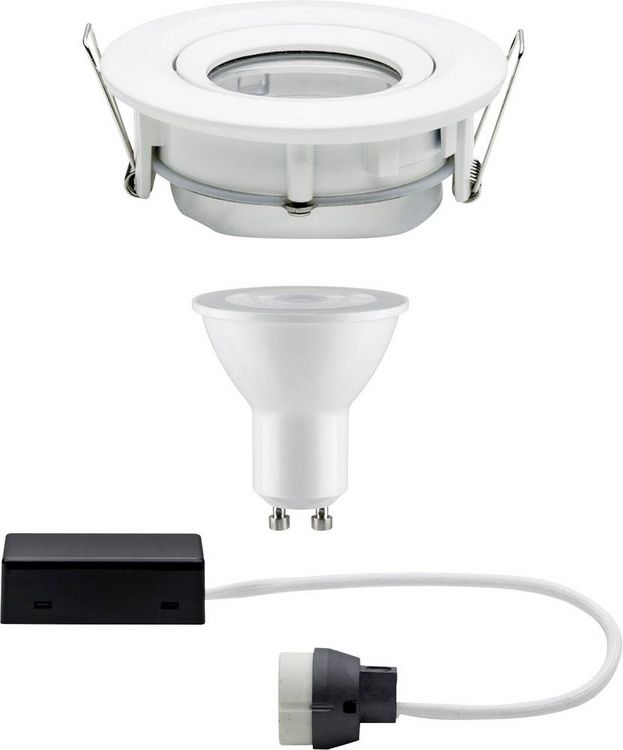 Produktbild: Paulmann Nova Bad-Einbauleuchte LED GU10 7W IP65 Wei&szlig; (matt)