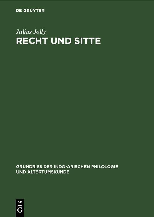 Produktbild: Recht und Sitte