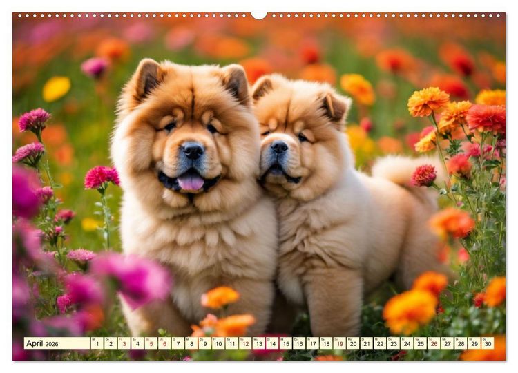 Produktbild: Chow Chow - der L&ouml;wenkopfhund (Wandkalender 2026 DIN A2 quer), CALVENDO Monatskalender