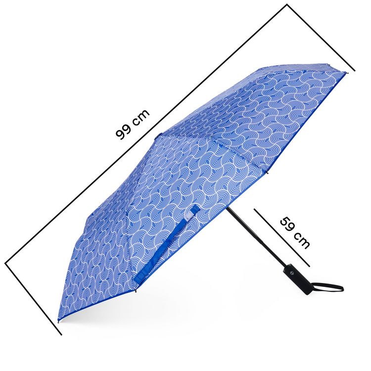 Produktbild: Regenschirm Geometric blue "Quiet Flow"