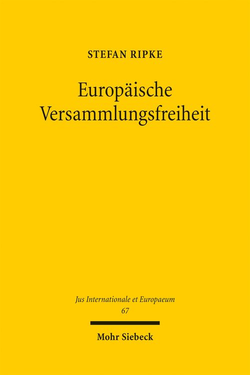 Produktbild: Europ&auml;ische Versammlungsfreiheit