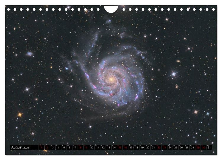 Produktbild: Galaxien des Nordhimmels (Wandkalender 2026 DIN A4 quer), CALVENDO Monatskalender