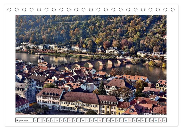 Produktbild: Heidelberg - Ansichtssache (Tischkalender 2026 DIN A5 quer), CALVENDO Monatskalender