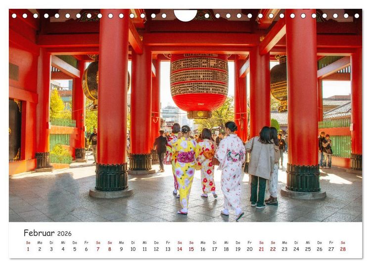 Produktbild: Unterwegs in Japan (Wandkalender 2026 DIN A4 quer), CALVENDO Monatskalender