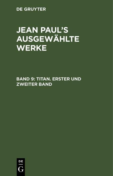 Produktbild: Titan. Erster und zweiter Band
