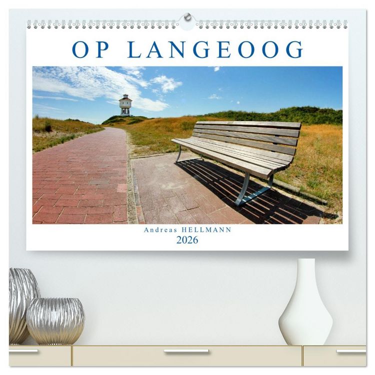 Produktbild: OP LANGEOOG (hochwertiger Premium Wandkalender 2026 DIN A2 quer), Kunstdruck in Hochglanz