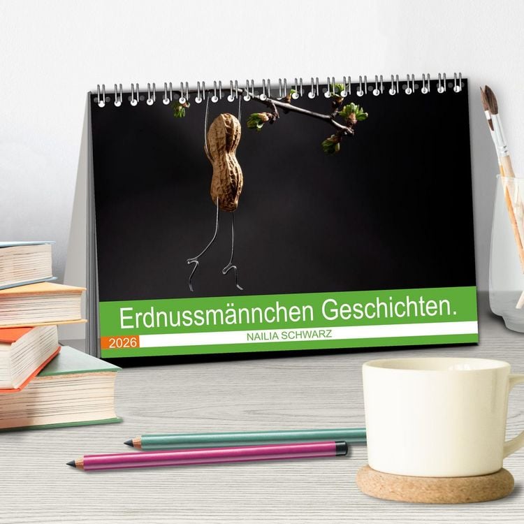 Produktbild: Erdnussm&auml;nnchen Geschichten. (Tischkalender 2026 DIN A5 quer), CALVENDO Monatskalender