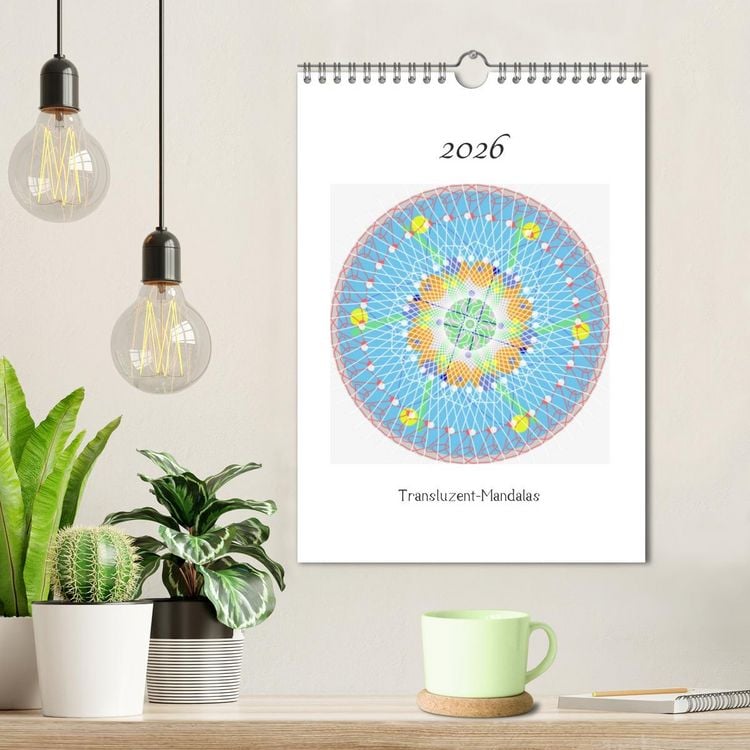 Produktbild: Transluzent-Mandalas (Wandkalender 2026 DIN A4 hoch), CALVENDO Monatskalender