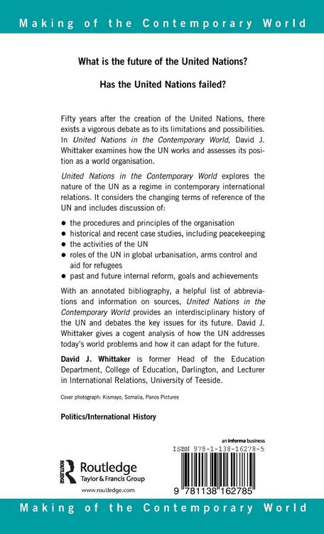 Produktbild: United Nations in the Contemporary World