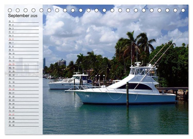 Produktbild: FLORIDA Idyllischer Sonnenscheinstaat (Tischkalender 2026 DIN A5 quer), CALVENDO Monatskalender