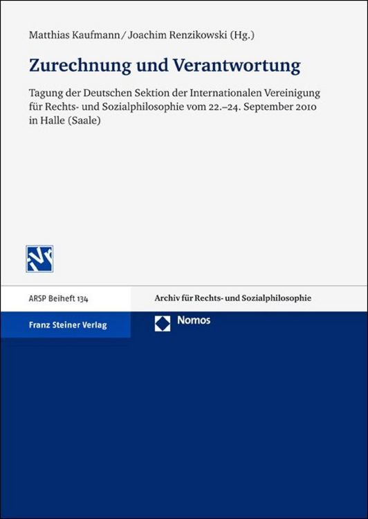 Produktbild: Zurechnung und Verantwortung