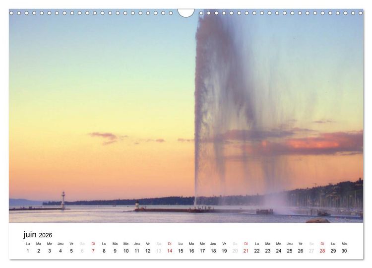 Produktbild: Gen&egrave;ve Points de vue (Calendrier mural 2026 DIN A3 vertical), CALVENDO calendrier mensuel