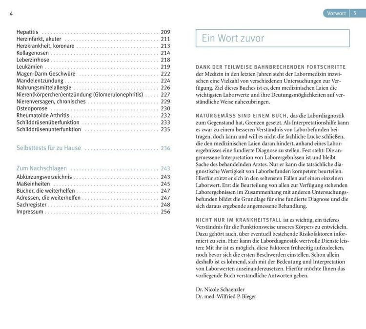 Produktbild: Laborwerte