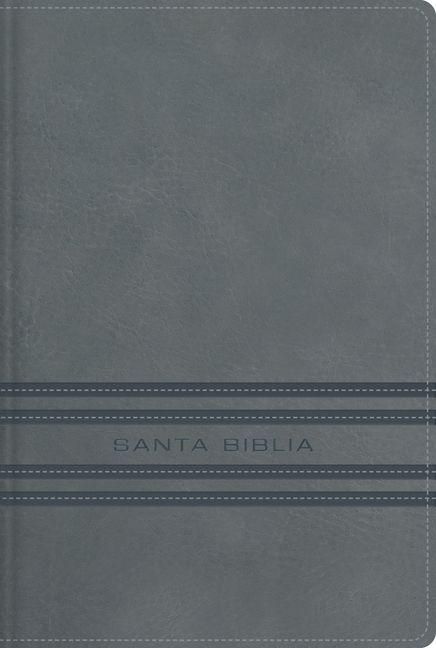 Produktbild: Nbla, Santa Biblia, Edici&oacute;n Versificada, Tama&ntilde;o Bolsillo, Leathersoft, Gris, Palabras de Jes&uacute;s En Rojo, Comfort Print