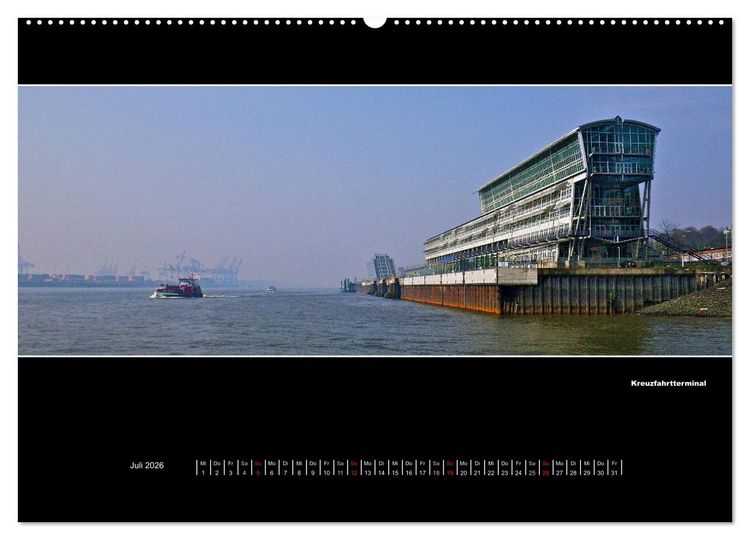 Produktbild: Hamburg Panoramen 2026 (Wandkalender 2026 DIN A2 quer), CALVENDO Monatskalender