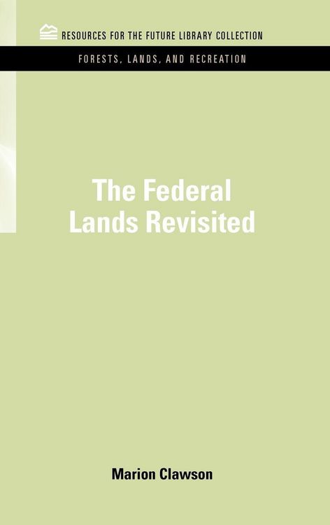 Produktbild: The Federal Lands Revisited