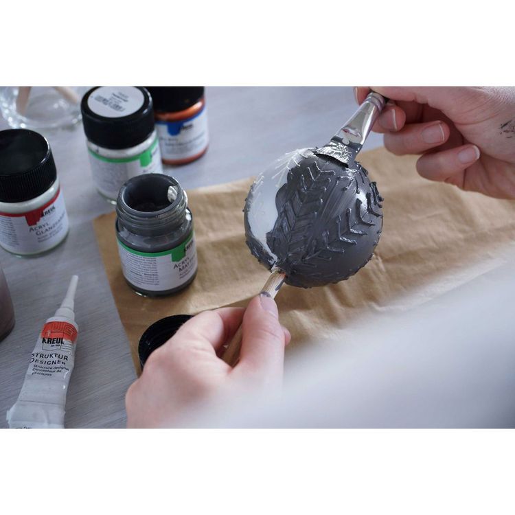 Produktbild: KREUL Acryl Mattfarbe silber 50ml Glas