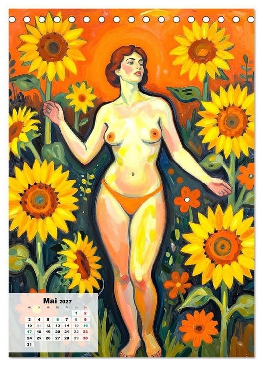 Produktbild: Entbl&ouml;&szlig;te Epochen &ndash; Expressionismus (Tischkalender 2027 DIN A5 hoch), CALVENDO Monatskalender