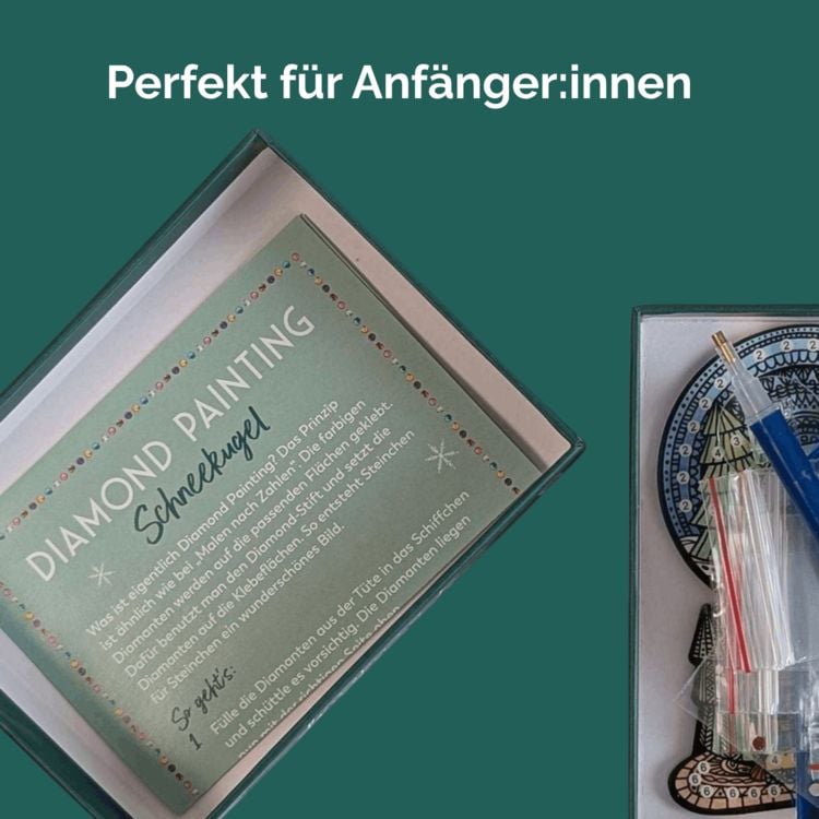 Produktbild: Diamond Painting Set Schneekugel