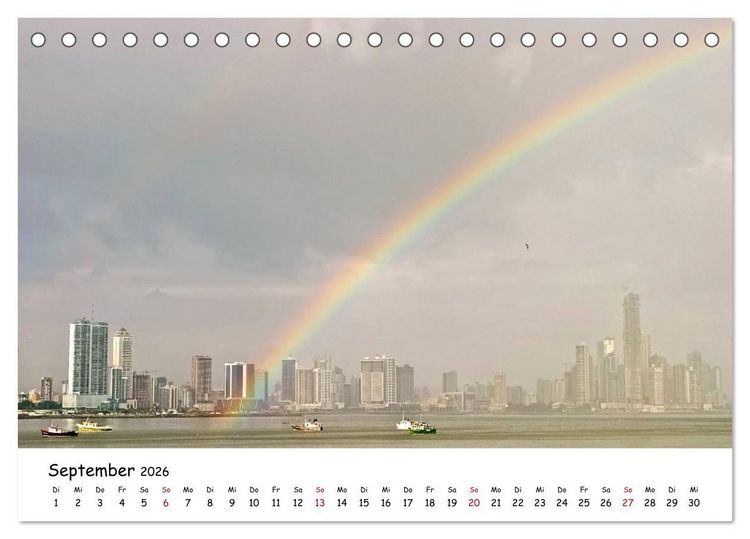 Produktbild: Panama - Finanzwelt und Naturparadies (Tischkalender 2026 DIN A5 quer), CALVENDO Monatskalender